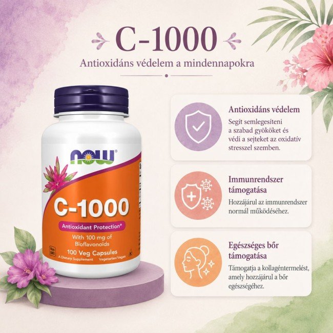 Now vitamin c-1000 kapszula+Bioflavonoid 100db