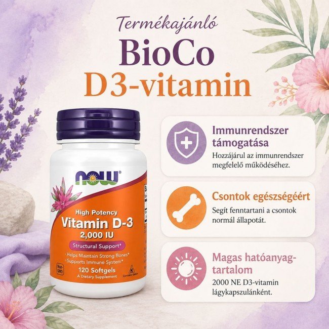 Now vitamin d-3 2000NE kapszula 120db