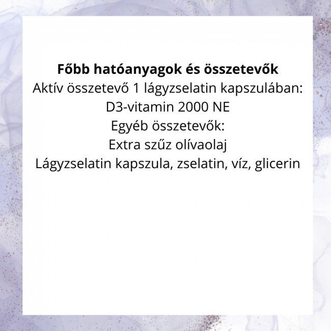 Now vitamin d-3 2000NE kapszula 120db