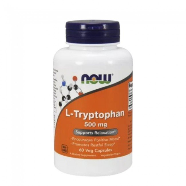 NowL-Tryptophan 500 mg a mentális jóllét és alvásért, vegán kapszula 60db NowL-Tryptophan 500 mg a mentális jóllét és alvásért, vegán kapszula 60db