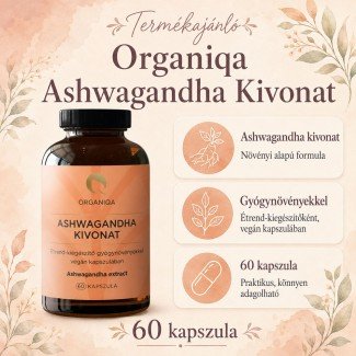 Organiqa Balance Ashwagandha kivonat kapszula 60db Organiqa Balance Ashwagandha kivonat kapszula 60db