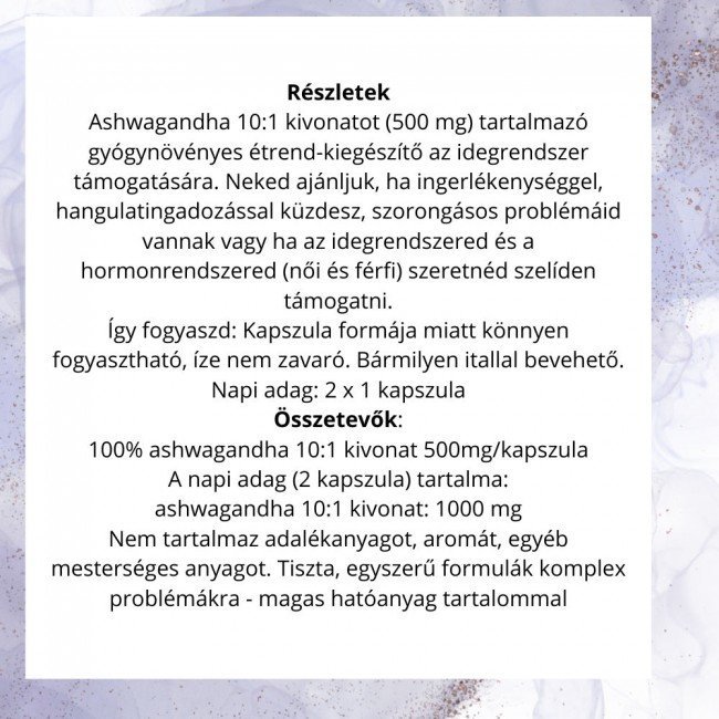 Organiqa Balance Ashwagandha kivonat kapszula 60db