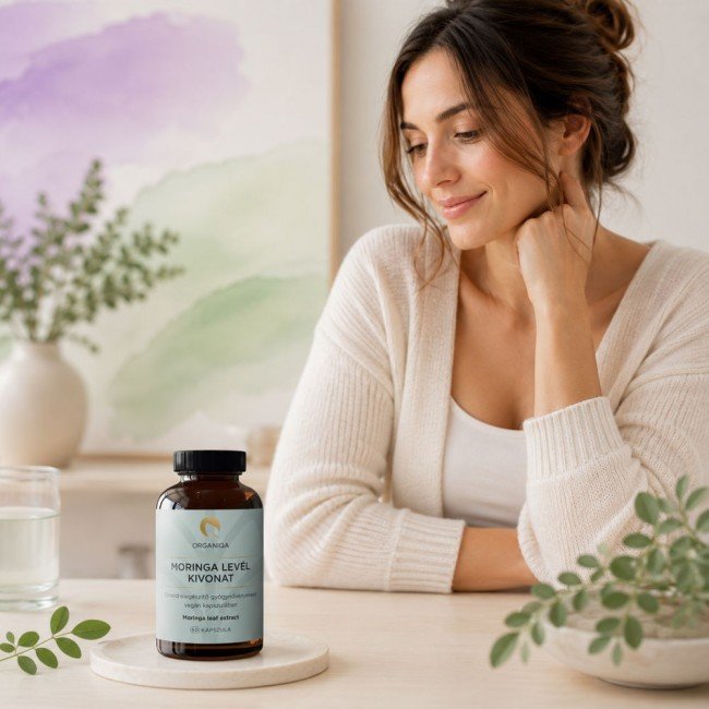 Organiqa balance moringa levél kivonat kapszula 60db Organiqa balance moringa levél kivonat kapszula 60db