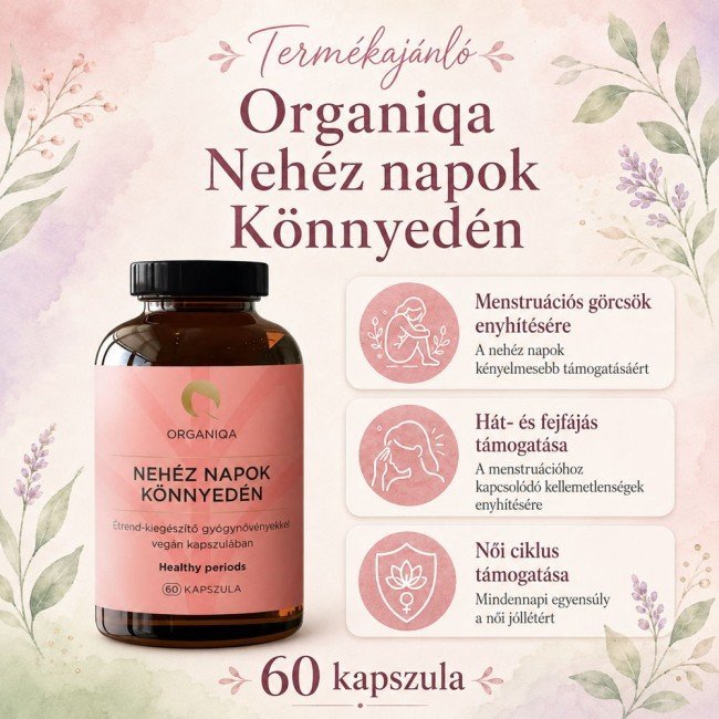 Organiqa Balance Nehéz Napok Könnyedén kapszula 60db Organiqa Balance Nehéz Napok Könnyedén kapszula 60db