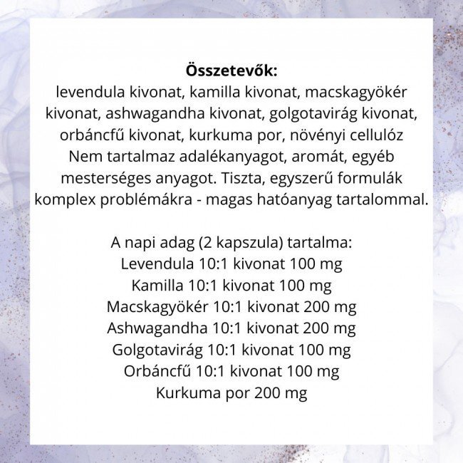 Organiqa Balance Stresszoldás & nyugodt alvás kapszula 60db Organiqa Balance Stresszoldás & nyugodt alvás kapszula 60db