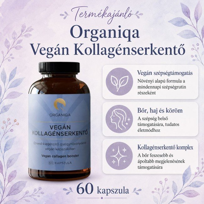 Organiqa Balance Vegán Kollagénserkentő kapszula 60db Organiqa Balance Vegán Kollagénserkentő kapszula 60db