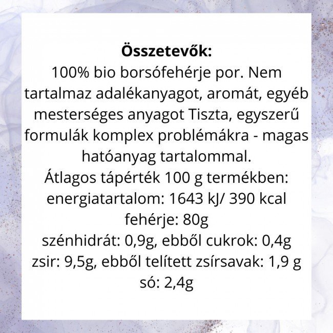 Organiqa bio Borsófehérje 200g