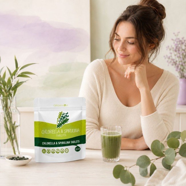 Organiqa bio chlorella - spirulina tabletta 250db Organiqa bio chlorella - spirulina tabletta 250db