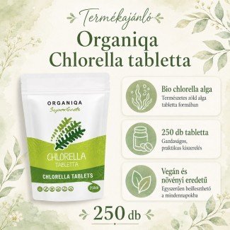 Organiqa bio chlorella tabletta 250db