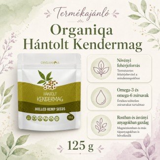 Organiqa bio hántolt kendermag 125g