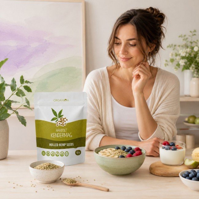 Organiqa bio hántolt kendermag 125g Organiqa bio hántolt kendermag 125g