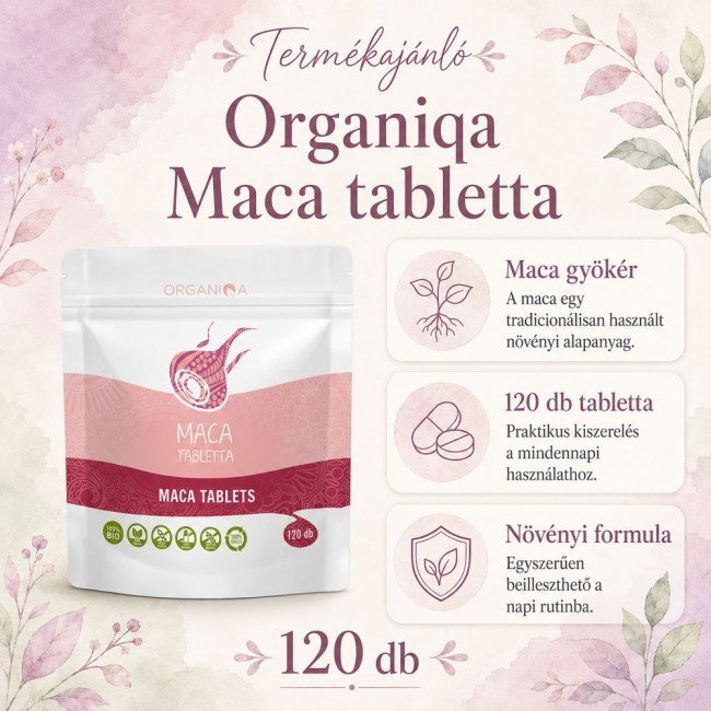 Organiqa bio maca tabletta 120db Organiqa bio maca tabletta 120db