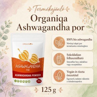 Organiqa bio nyers ashwagandha por 125g