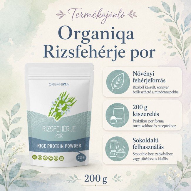 Organiqa bio Rizsfehérje 200g