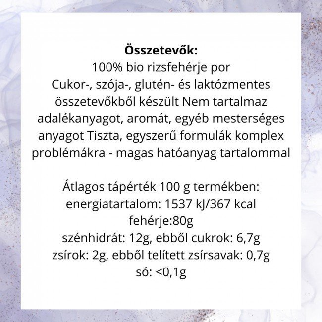 Organiqa bio Rizsfehérje 200g