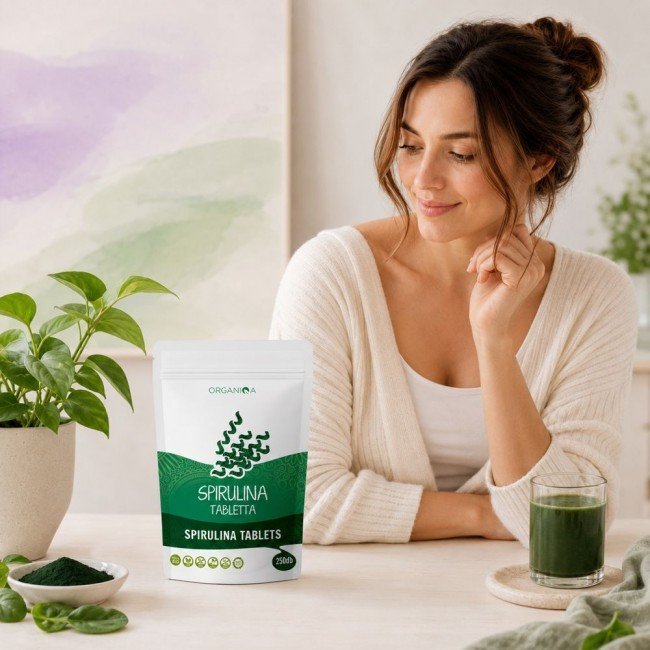 Organiqa bio spirulina tabletta 250db Organiqa bio spirulina tabletta 250db