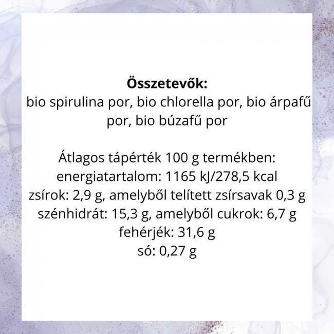 Organiqa bio szuperzöld tabletta 250db Organiqa bio szuperzöld tabletta 250db