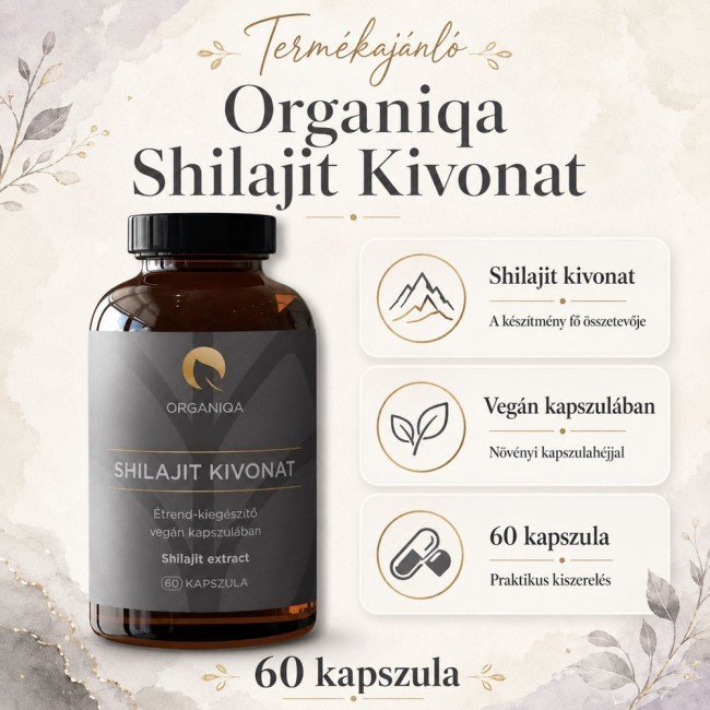 Organiqa shilajit kivonat kapszula 60db