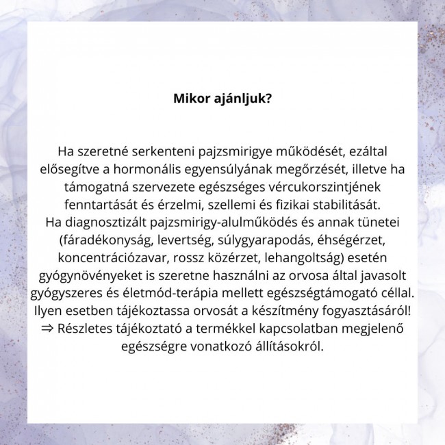 Javallat pajzsmirigy stimuláló kapszula 60db Javallat pajzsmirigy stimuláló kapszula 60db