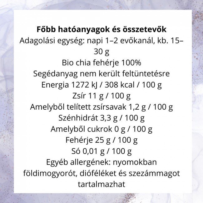 Prana bio chia fehérjepor 250g Prana bio chia fehérjepor 250g