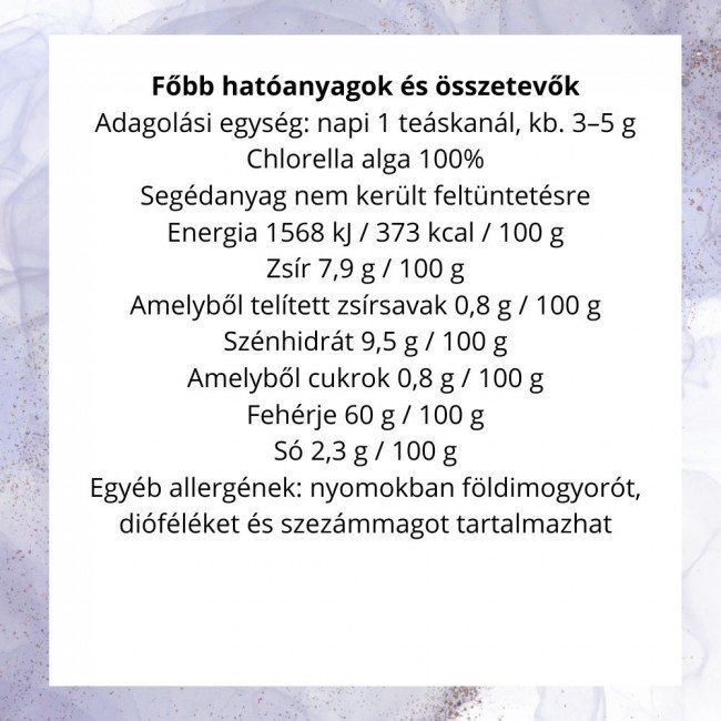 Prana bio chlorella algapor 125g Prana bio chlorella algapor 125g