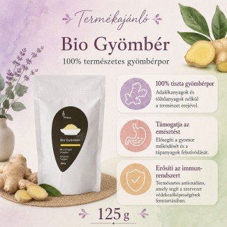 Prana bio gyömbér por 125g