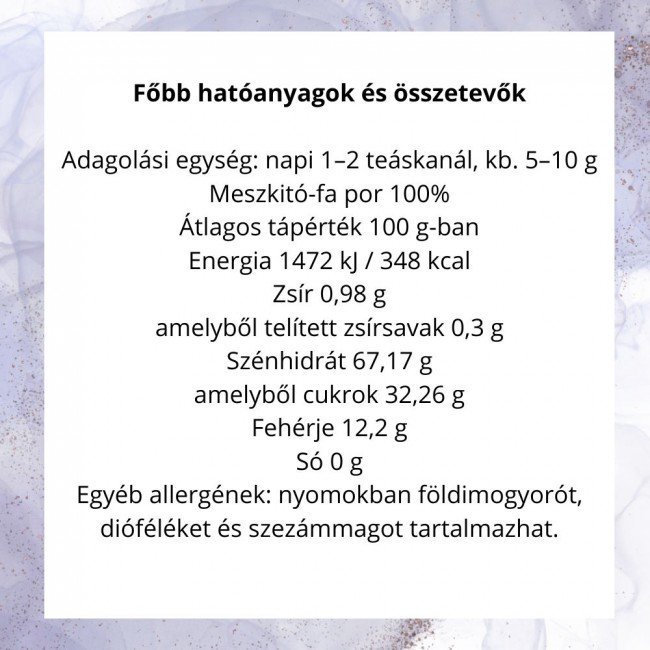 Prana bio meszkitó-fa por 100g Prana bio meszkitó-fa por 100g