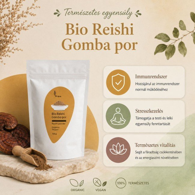 Prana bio reishi gomba por 125g