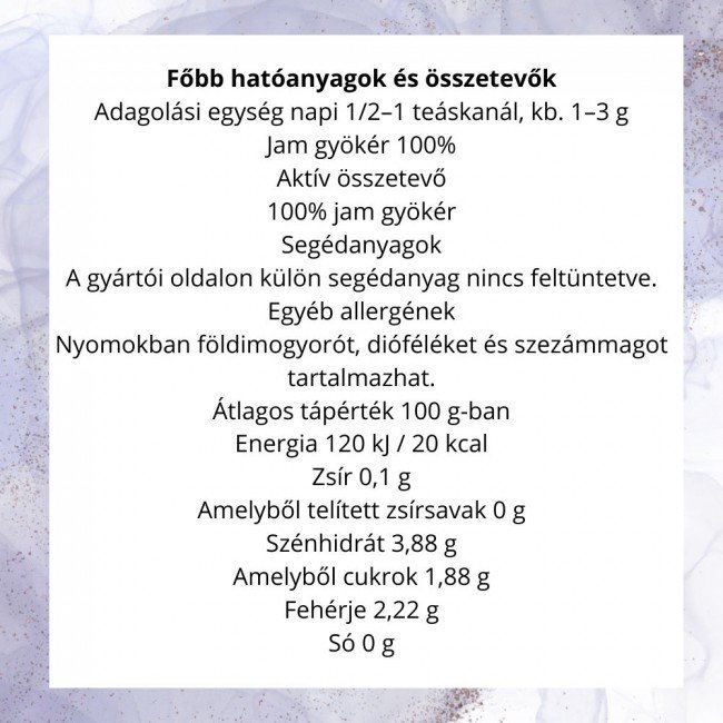 Prana Wild Yam gyökér por 100 g Prana Wild Yam gyökér por 100 g