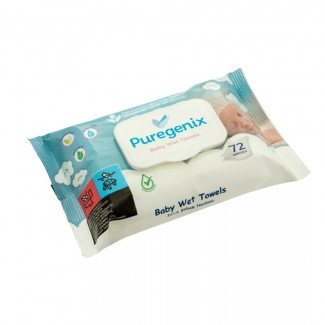 Puregenix nedves baba popsitörlő 72db