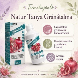Natur Tanya 100% gránátalma italkoncentrátum szerves szelénnel 500ml