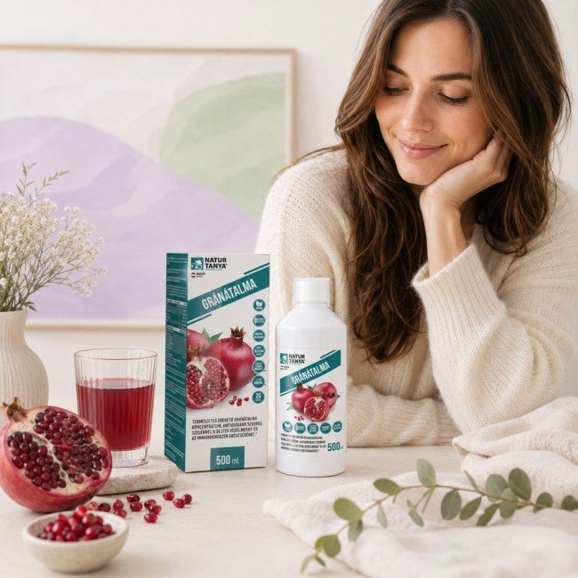 Natur Tanya 100% gránátalma italkoncentrátum szerves szelénnel 500ml