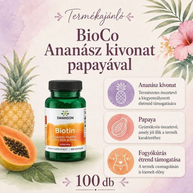 Swanson biotin kapszula 100db Swanson biotin kapszula 100db