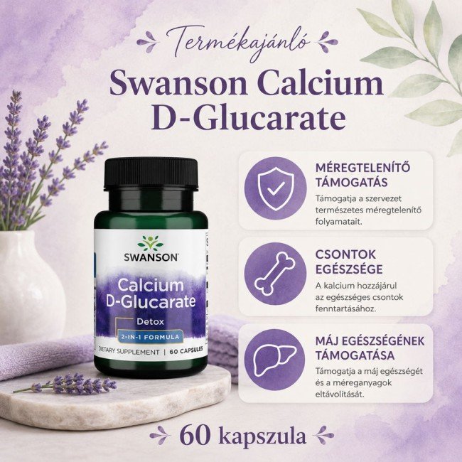 Swanson calcium-d glucarate kapszula 60db Swanson calcium-d glucarate kapszula 60db