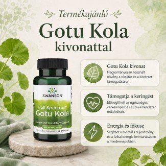 Swanson Gotu Kola 435mg kapszula 60db Swanson Gotu Kola 435mg kapszula 60db