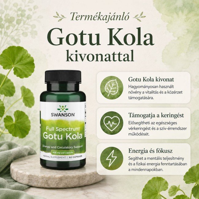 Swanson Gotu Kola 435mg kapszula 60db Swanson Gotu Kola 435mg kapszula 60db