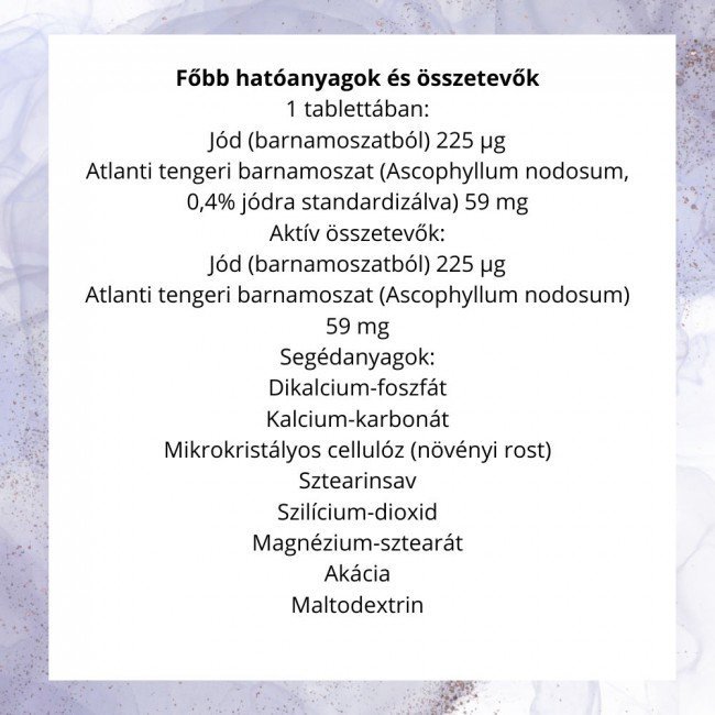 Swanson Kelp (Szerves Jód) tabletta 224mcg 250db