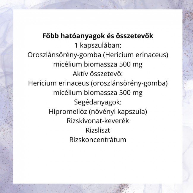 Swanson Lion's Mane Mushroom 500mg kapszula 60db Swanson Lion's Mane Mushroom 500mg kapszula 60db