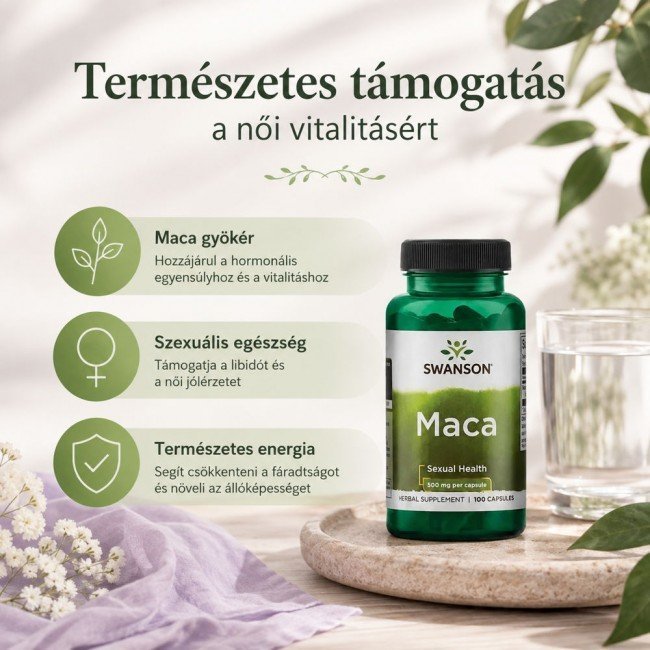Swanson maca gyökér kivonat kapszula 100db Swanson maca gyökér kivonat kapszula 100db