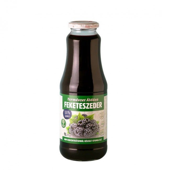 Természet Áldása Fekete Szeder Gyümölcslé 1 l DRS