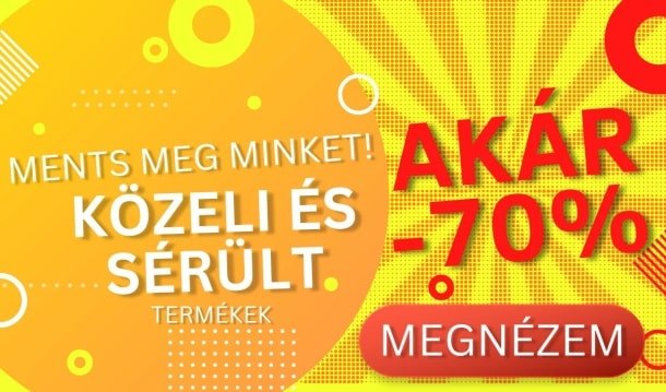 Közeli lejáratú és sérült termékek