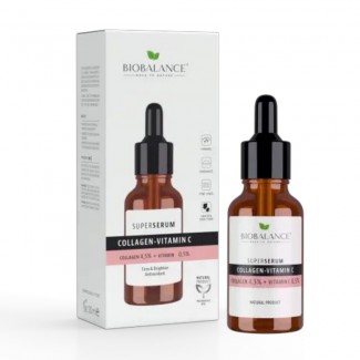 Biobalance szuperszérum arcra tengeri kollagénnel és c-vitaminnal 30ml