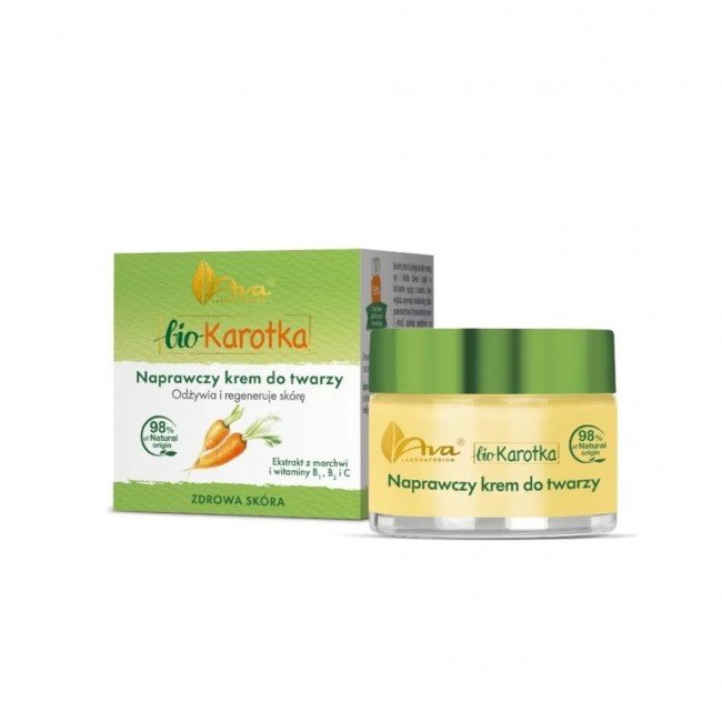 Ava bio karottás sárgarépa kivonatos bőrjavító karottás arckrém 50ml