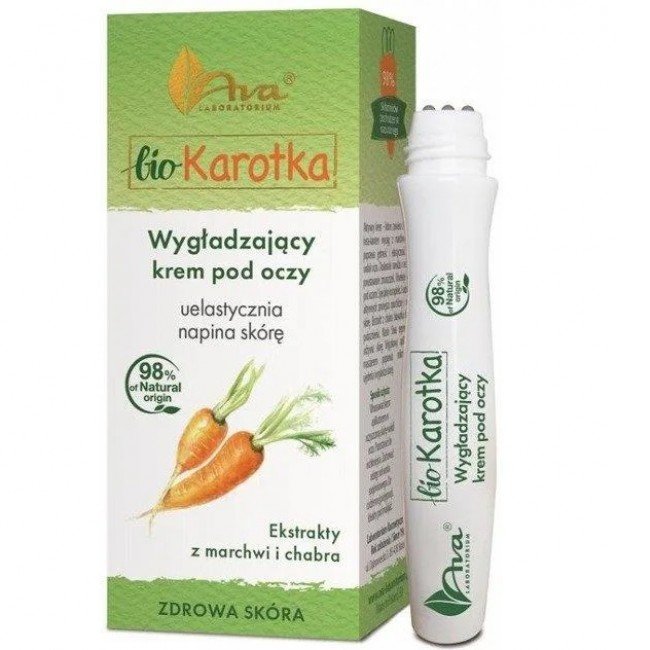 Ava bio karottás sárgarépa kivonatos bőrkisimító karottás szemkörnyékápoló roll-on 15ml