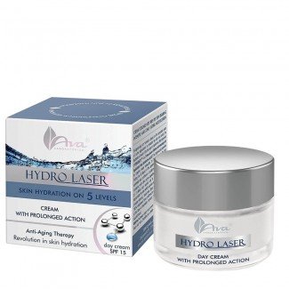 Ava hydro-laser bőrfiatalító és bőrhidratáló nappali arckrém spf 15 védőfaktorral 50ml