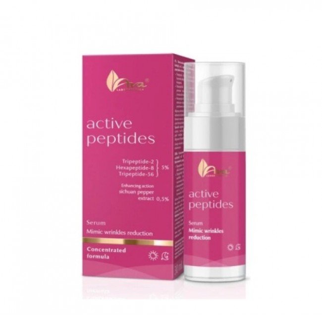 Ava professional active peptides anti-aging intenzív ránctalanító pumpás arcszérum-booster a mimikai ráncok ellen 30ml