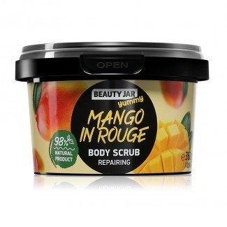 BEAUTY JAR YUMMY MANGO IN ROUGE Mangós Bőrregeneráló Testradír 360g