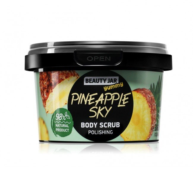 BEAUTY JAR YUMMY PINEAPPLE SKY Ananászos Hámlasztó Testradír 360g