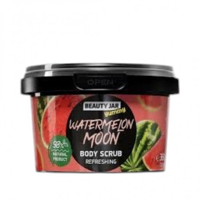 BEAUTY JAR YUMMY WATERMELON MOON Dinnyés frissító Testradír 360g