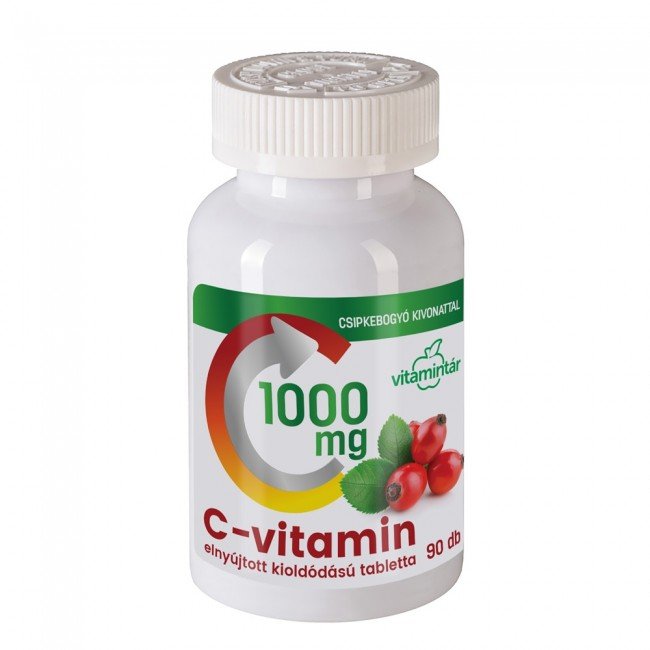 Béres vitamintár c-vitamin 1000mg csipkebogyó kivonattal tabletta 90db